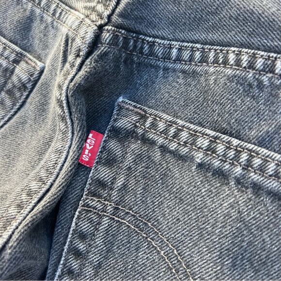 Vintage Y2K Levi’s For Women Black 501 button fly straight leg jeans 29x32 - Picture 4 of 9